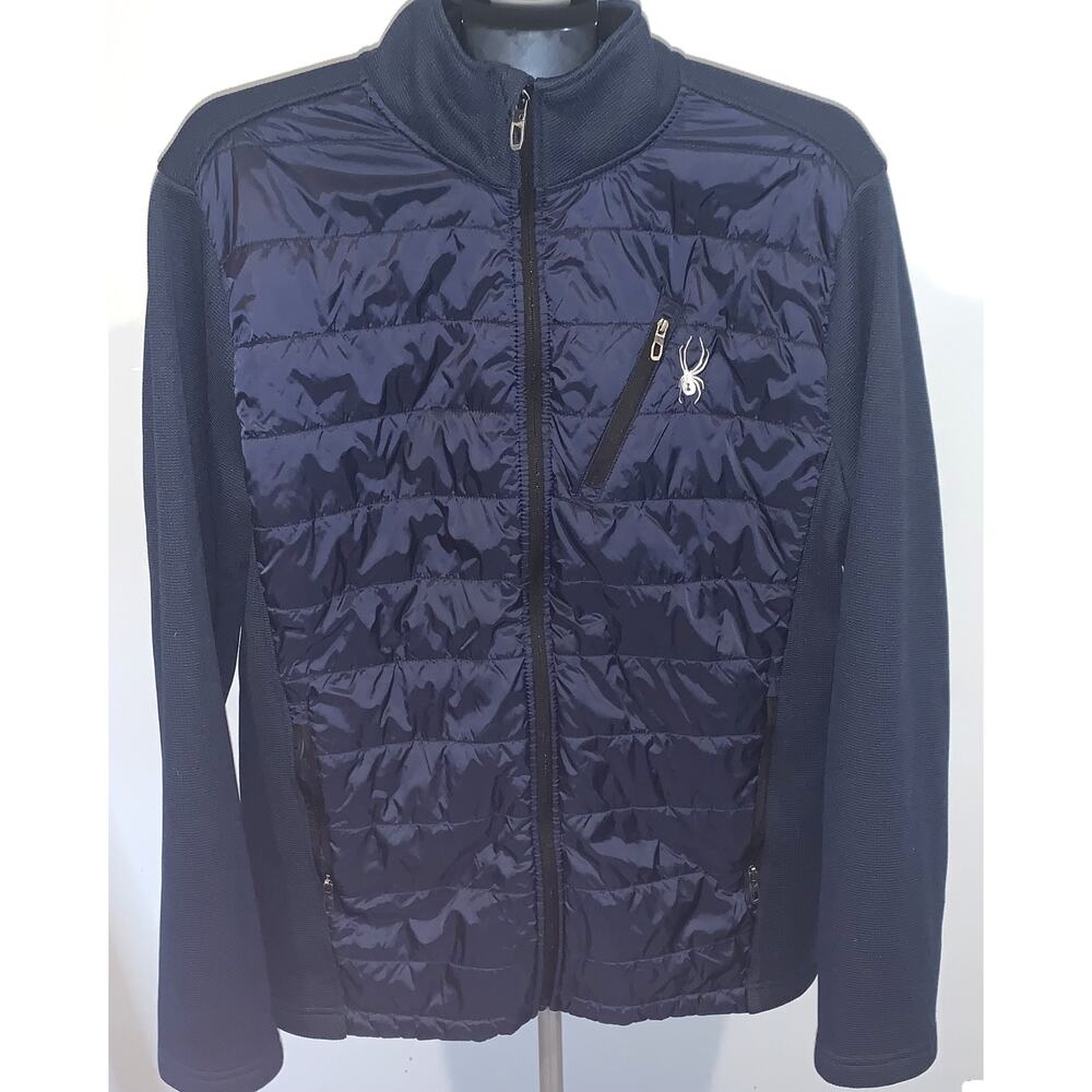 Spyder - Men's Navy Puffer Jacket Lightweight and Warm Large - Picture 10 of 12